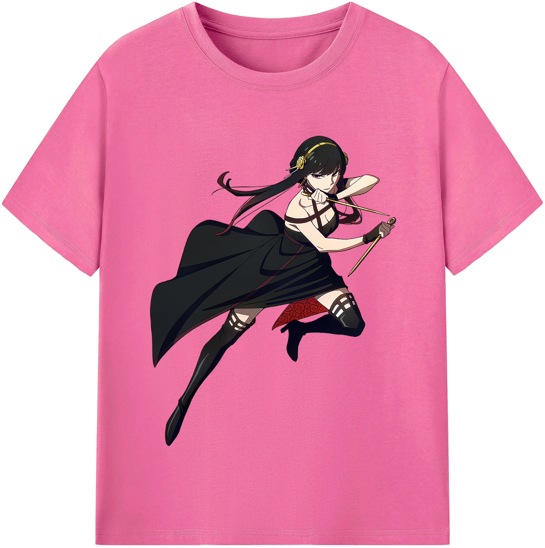 （画像用） SPY×FAMILY间谍家家酒 レディースカジュアルプリントTシャツ（綿100％）